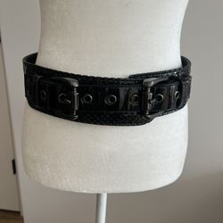 Women’s Patent Leather Burberry Belt