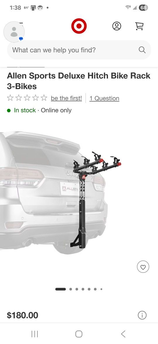 Allen Sports Deluxe 3 Bike hitchmounted Carrier