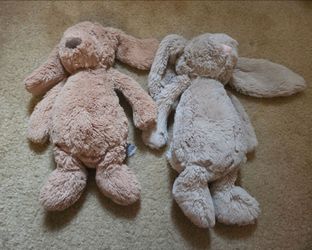 Jellycat dog & bunny