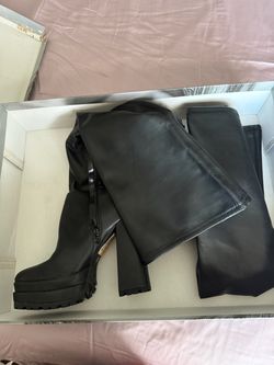 JLO thigh high boots