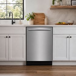 Frigidaire Gallery 24 in. Built-In Tall Tub Dishwasher with DishSense Sensor & MaxBoost Dry, 14 Place Settings, Stainless Steel (GDPP4515AF)