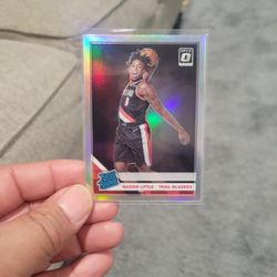 Nassir Little Rated Rookie Optic Donruss Silver Prizm Basketball Card