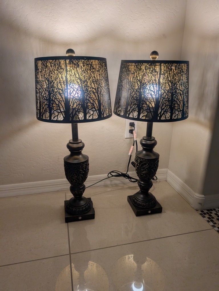 Black And Gold Lamps 
