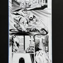 Original Batman DC Comics Art Published Splash Page