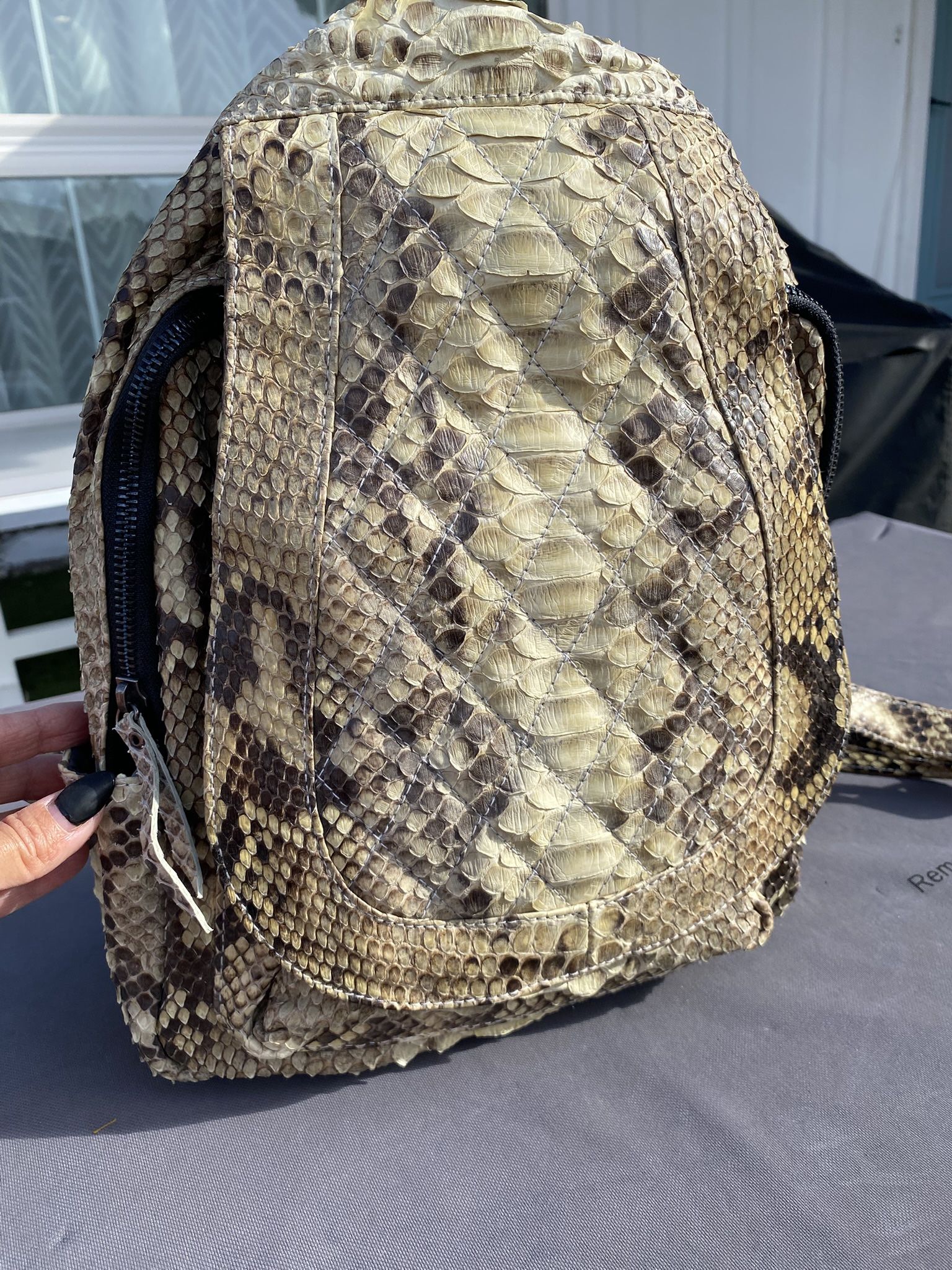 Real Custom Made python Backpack From Bali