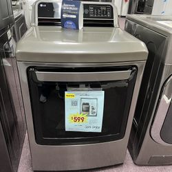 Gas Dryer, LG Open Box Gas Dryer With Warranty