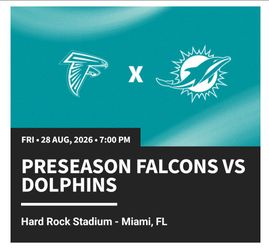 Dolphins vs Falcons