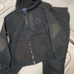 Boys Ralph Lauren Polo Black Fleece Sweatpants and Hoodie Size 7