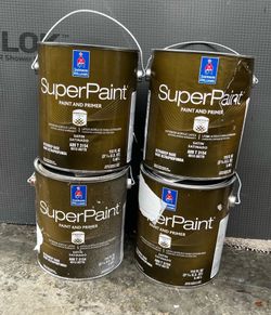 Exterior Superpaint And Primer In One. Satin . Each Gallon $20 . See Pictures About Colors