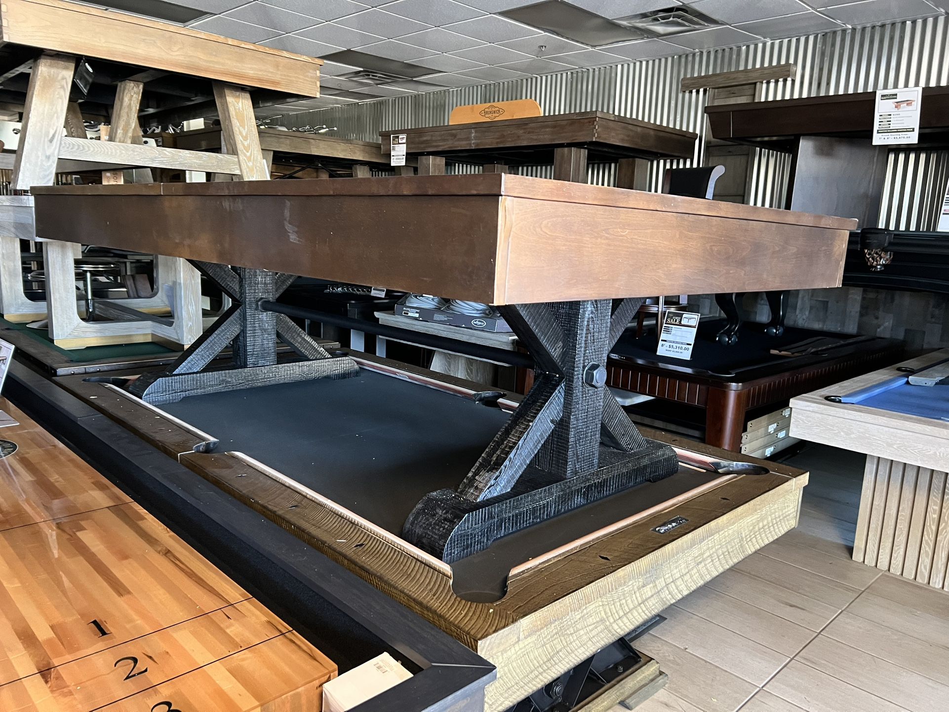 8ft Pool Table With Dining Top Gently Used