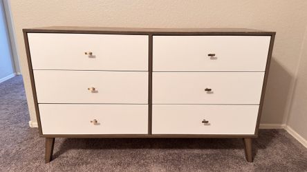 Mid-Century Modern 6-Drawer Dresser