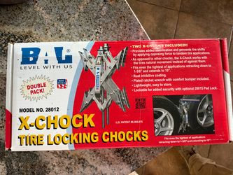BAL X-Chock Tire Locking Chocks Double Pack