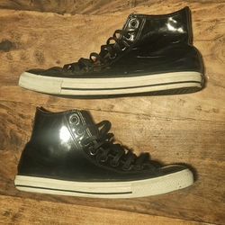 Black Converse All Star Patent High-Top Sneakers – Men’s 11