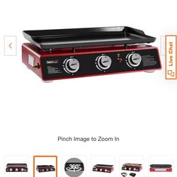 Used Propane 3 Burner Griddle — PICK UP ONLY