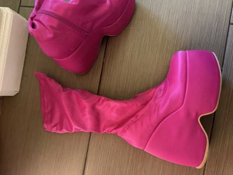 Pink go go boots
