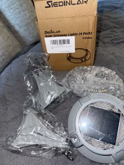 Siedinlar Solar Driveway Lights 4-Pack