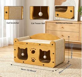 2-in-1 cat scratching board and cat bed 🐈