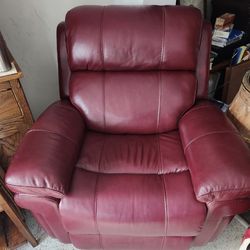 Rooms To Go Burgundy Leather Chair – $350 OBO