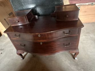 Antique Dresser With Mirror