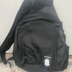 Gerber Baby Backpack Shoulder Sling w/ Diaper changing pad, Insulated Bottle Bag