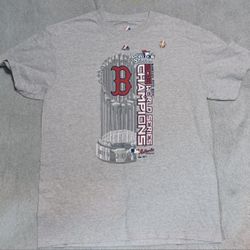 Mens Size  Medium Boston Redsox New Majestic Shirt 2013 Champion 