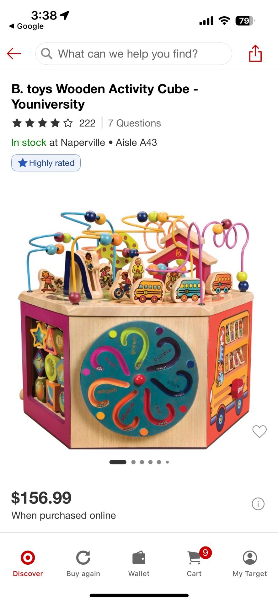 Wooden Activity Table/ Cube