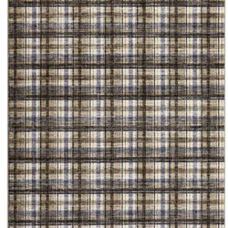 Plaid Washable Rug 
