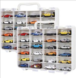 Storage Case for Hot Wheels - Carrying Display Case for 1/64 Scale Toy Cars (2 Packs)