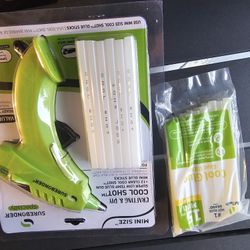 Cool Shot 10W Super Low Temperature Mini Glue Gun Kit w/ 15 extra glue sticks
 
