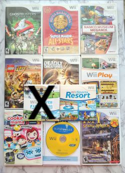 Nintendo Wii games Mario, Wii Sports, Cooking Mama & More READ DESCRIPTION