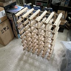 JK Adams Ash Wood 40 Bottle Wine Rack 