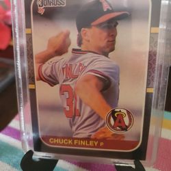 Chuck Finley 1987 Donruss Rookie Baseball Card 