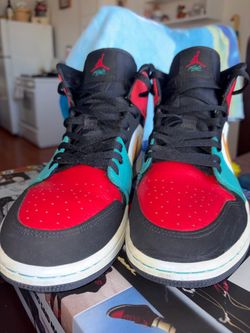 Jordan 1 Mid bred multi color size 10
