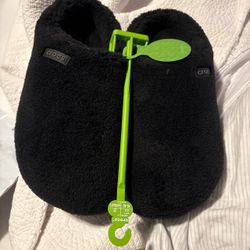 Mens Black Cafe Slippers
