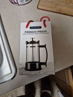 French press  . Small one