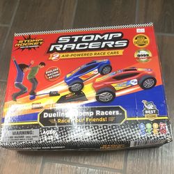 Stomp Racers Air-Powered Race Car Set (2 Cars, Kid-Powered)