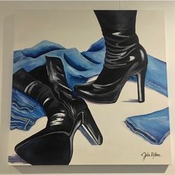 ⭐️ ORIGINAL OIL PAINTING - “Undressed in LA”