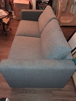 Gray Fabric Two-Seat pull out bed