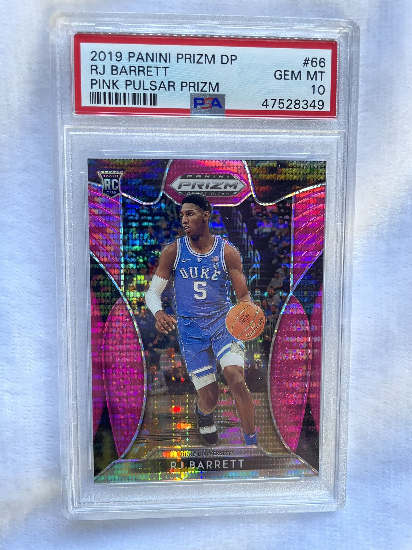 2019/20 Panini Prizm DP Draft Pick Pink Pulsar RJ Barrett RC #66 