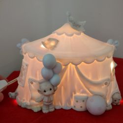 Retired 1994 Precious Moments Lamp; Sammy's Circus Tent Only.