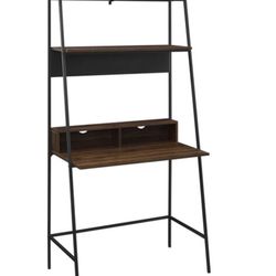 36” Metal & Wood Ladder Desk