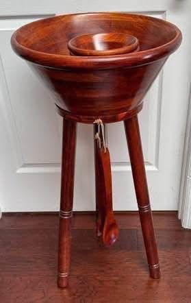 Pomerantz Salad Bowl Prep and Serve Table with Stand $50 for All
