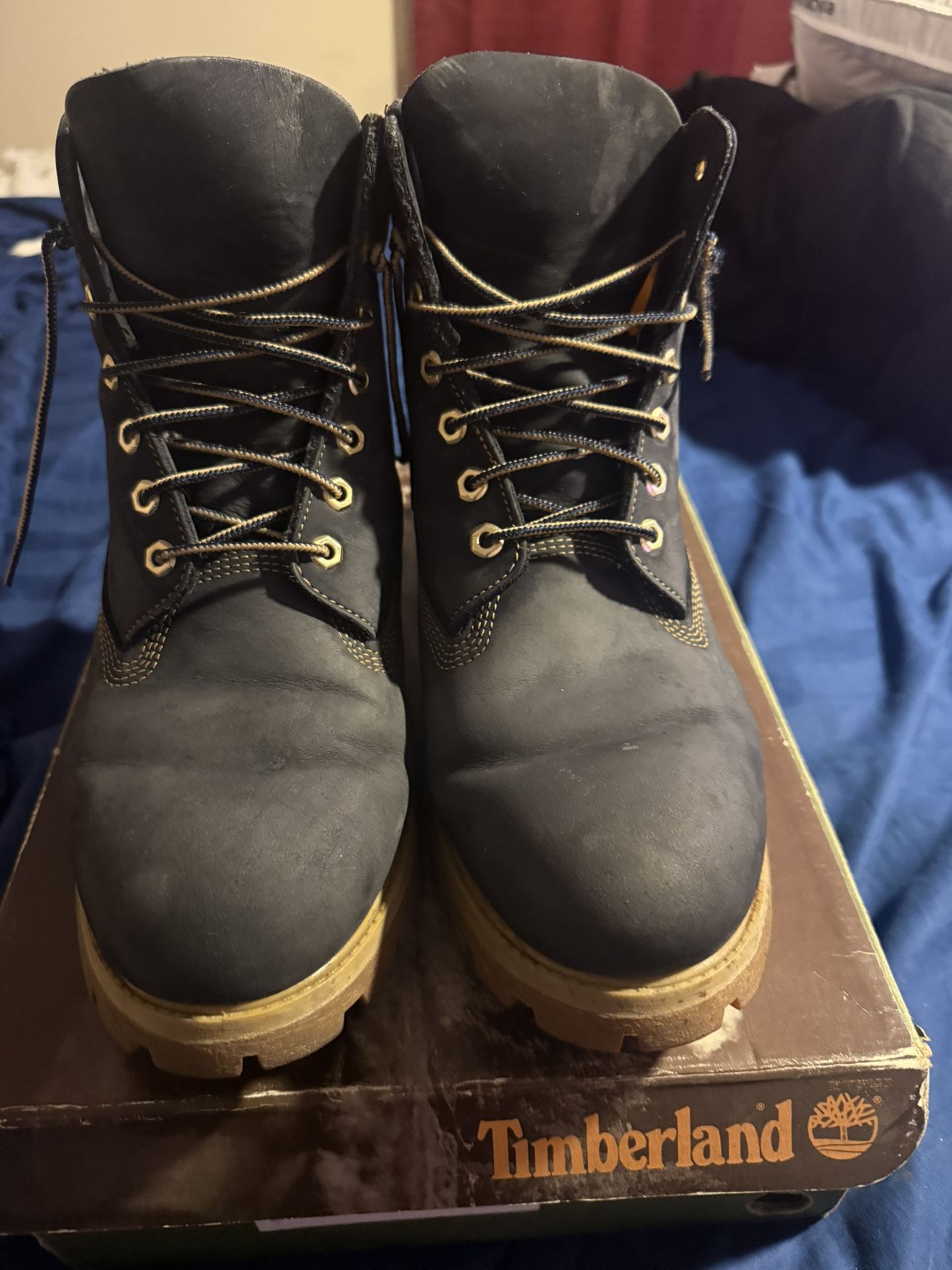 Timberlands Blue And Wheat Sz 11.5