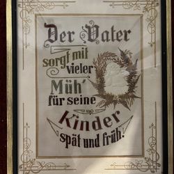 Picture Framed Under Glass