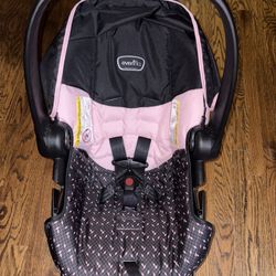 Evenflo NurtureMax Infant Car Seat, Olivia Pink