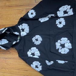 black Denim Tears The Cotton Wreath Hoodie