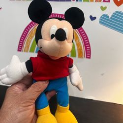 DISNEY  MICKEY  9 INCH  SMALL PLUSH - LIKE NEW
