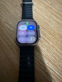 Apple Watch Ultra 49mm Titanium Case with Midnight Ocean Band