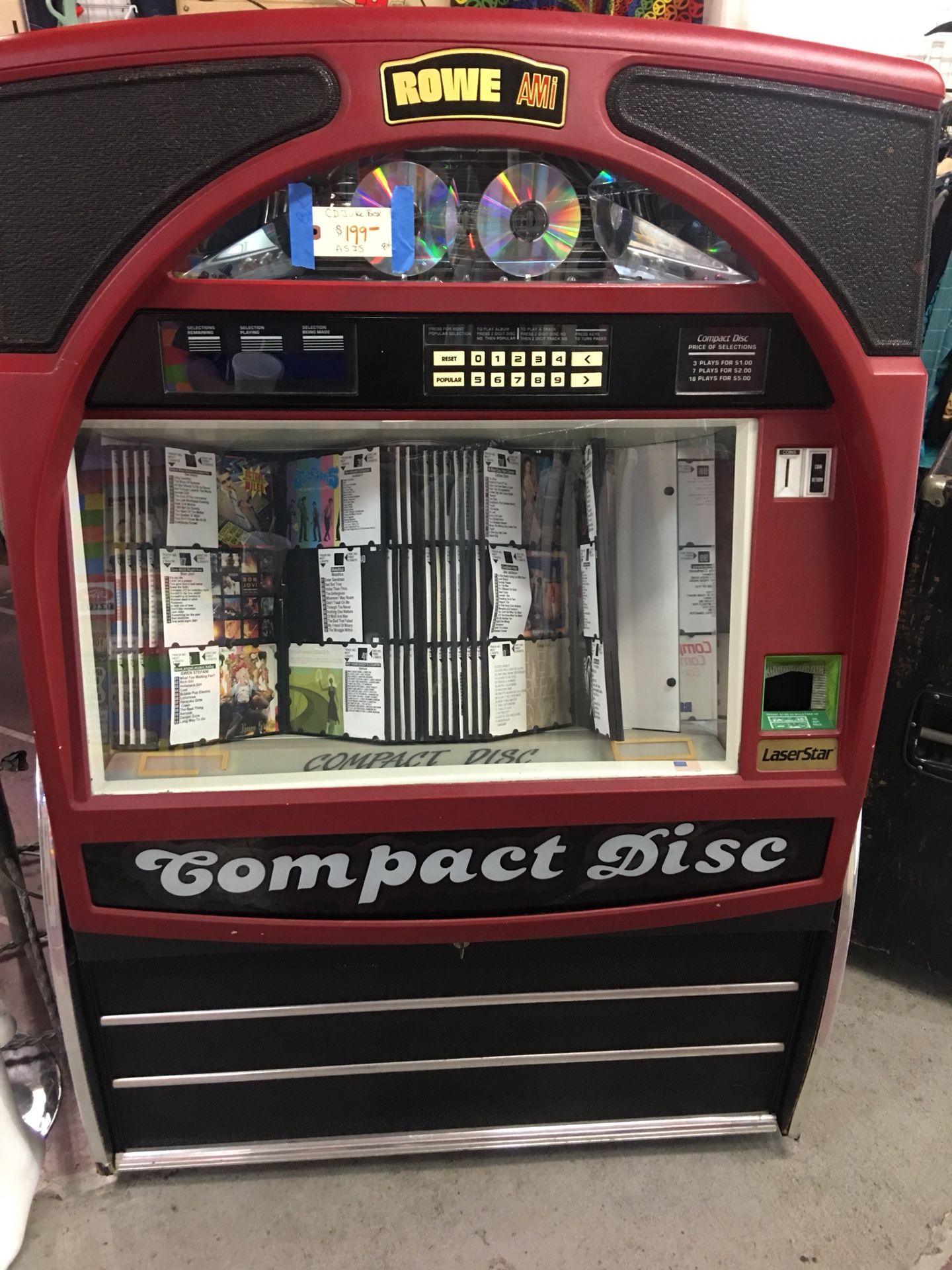 How much does a rowe ami cd jukebox worth nutsxaser