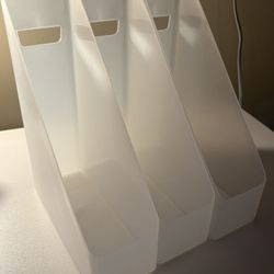 3pk Acrylic File Organizer & Holder